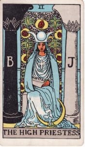 rws tarot 02 high priestess