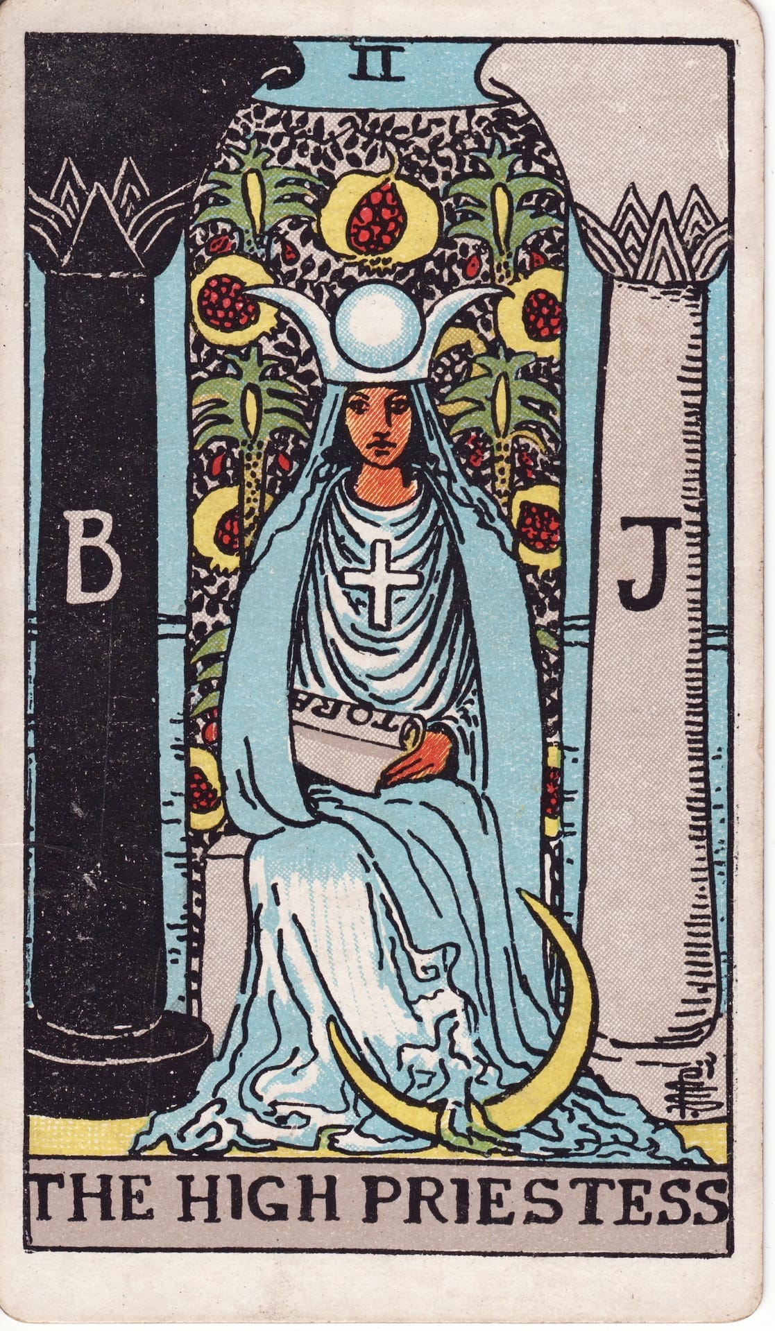 Başrahibe (The High Priestess) Kartı Anlamı rws tarot 02 high priestess